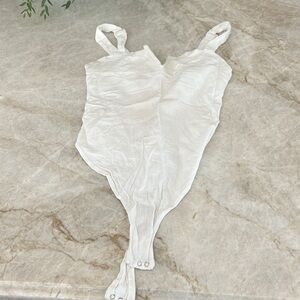 Free People white bodysuit